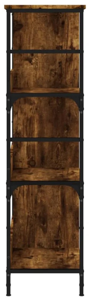 füstös tölgy színű szerelt fa könyvespolc 78,5 x 33 x 117,5 cm