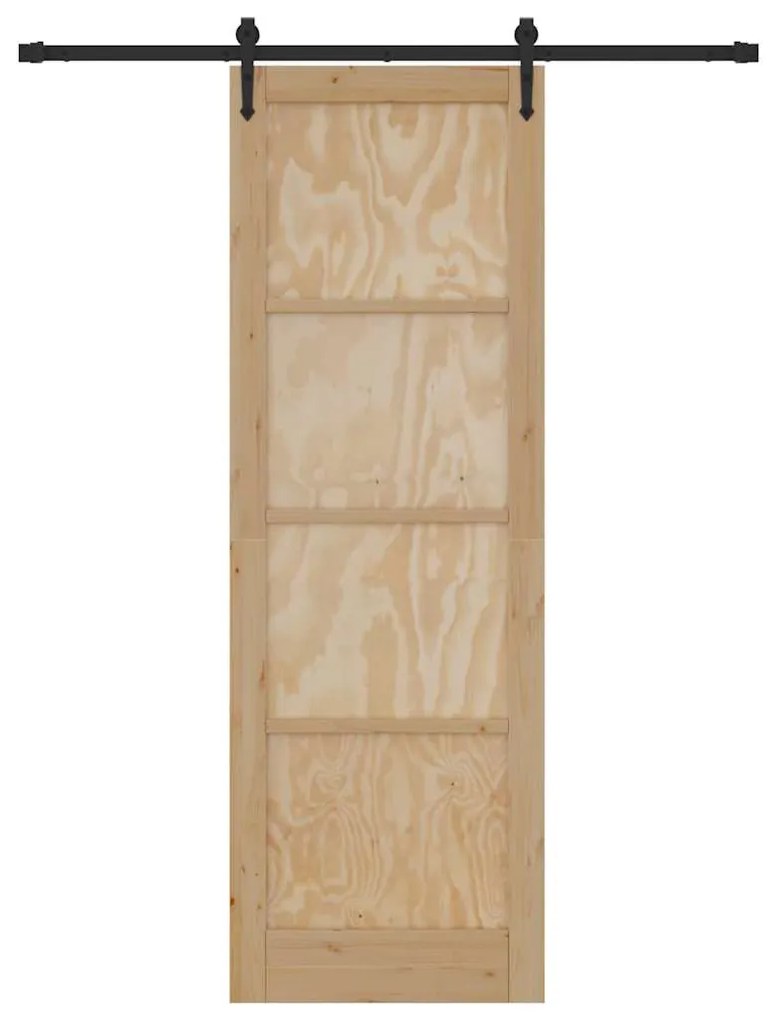 Csúszó ajtó Egyéb ORKDAL Természetes és fekete 78 x 232 cm