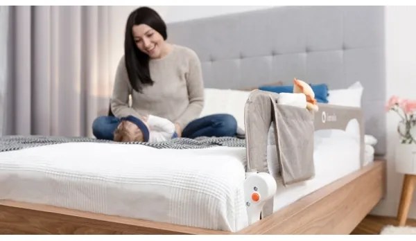 Lionelo - EVA biztonsági ágykorlát, szürke