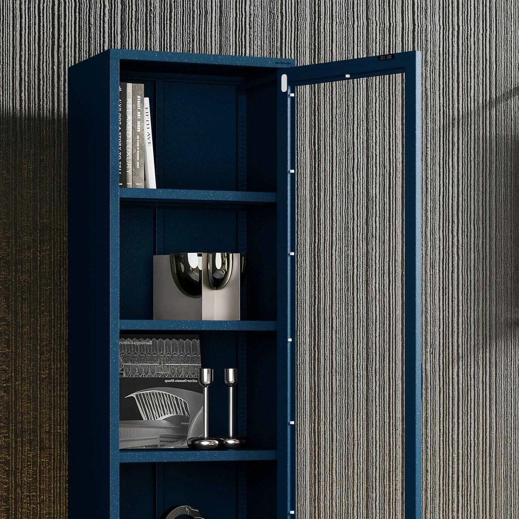 LUIGI vitrin, 500 x 1800 x 350 mm, Modern: gránátszín