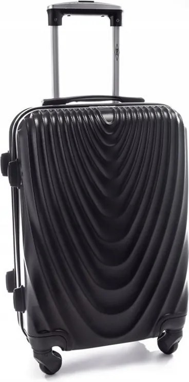 Fekete 2 részes szett keményfedeles bőrönddel „Motion” – M, L + M, XL