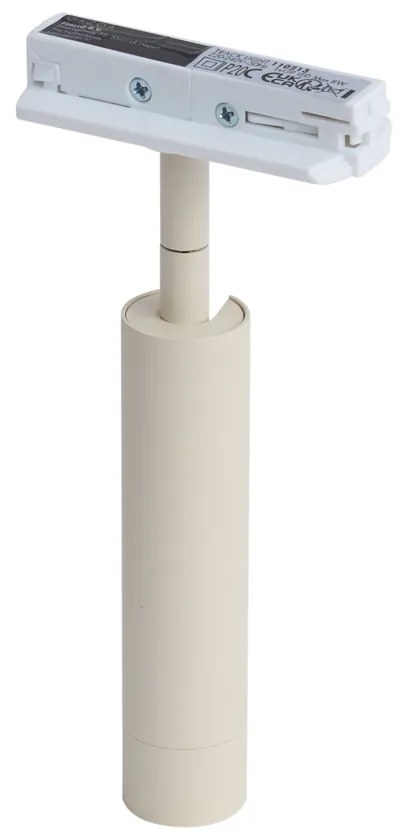 Modern spotlámpa bézs színben fehérrel 1 fázisú sínrendszerhez - Iconic Ivy