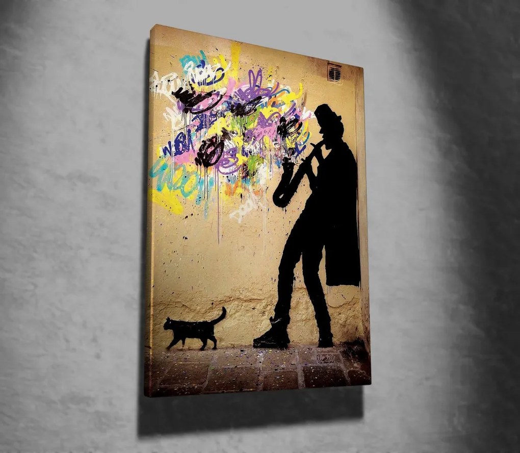 WY40 Banksy vászonkép, 50 x 70 cm