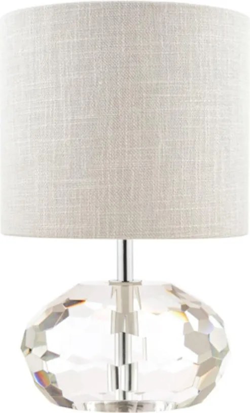 LAURA ASHLEY 3754722-Q IVY Kristály Asztali lámpa Csiszolt króm, Szürke E14 IP20