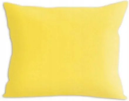 Párnahuzat 50x50 sárga, egyszínű, cipzáras