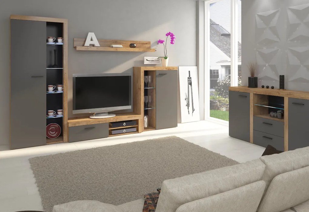 KLOK nappali fal - lefkas tölgy / NEM