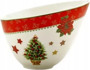 Tál tál porcelán salátás tál Karácsony 20cm