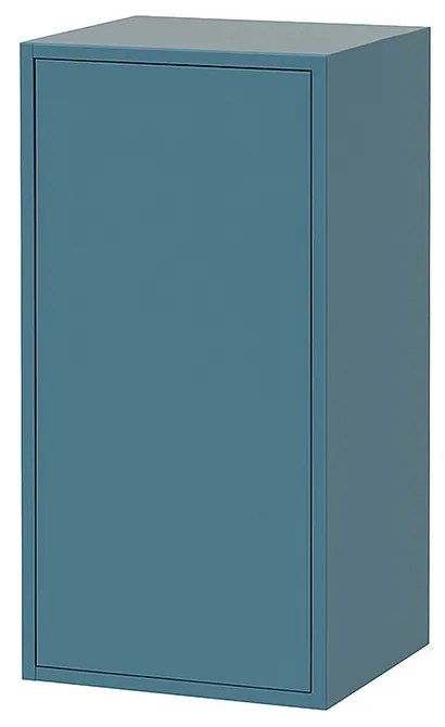 Boxie 1 ajtós fali szekrény 80x40x37 cm petrol kék