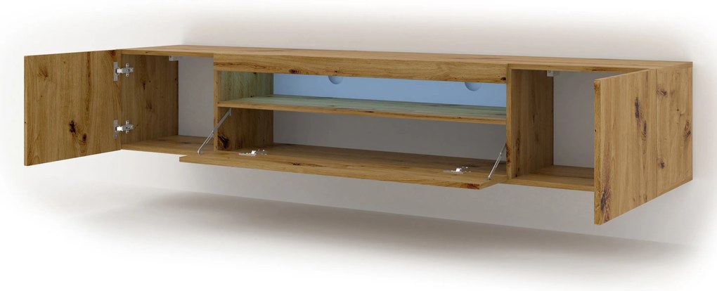 TV asztal/szekrény Aurora 200 (artisan tölgy) (LED). 1057700