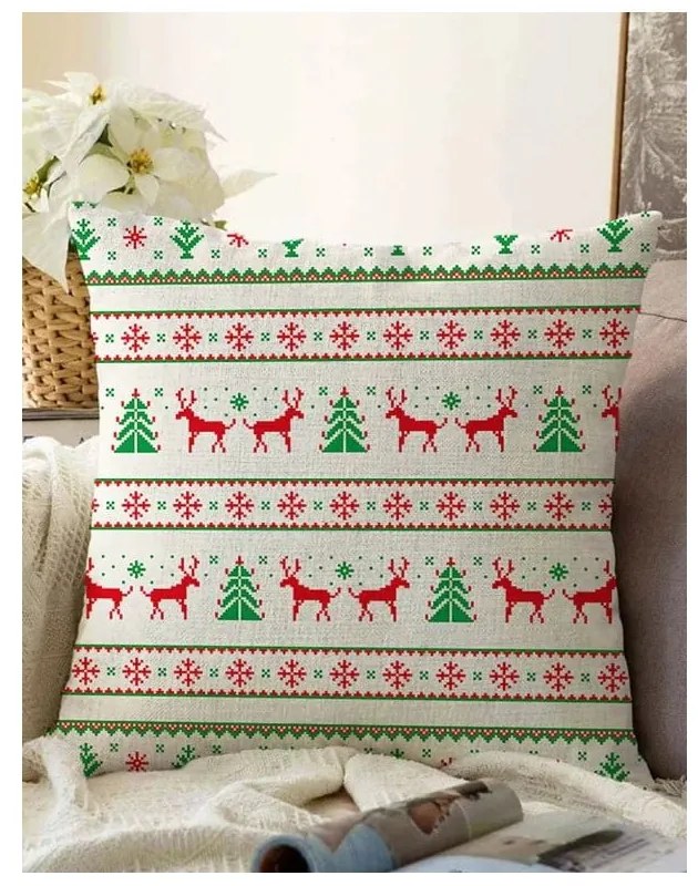 Párnahuzat karácsonyi mintával 43x43 cm – Mila Home