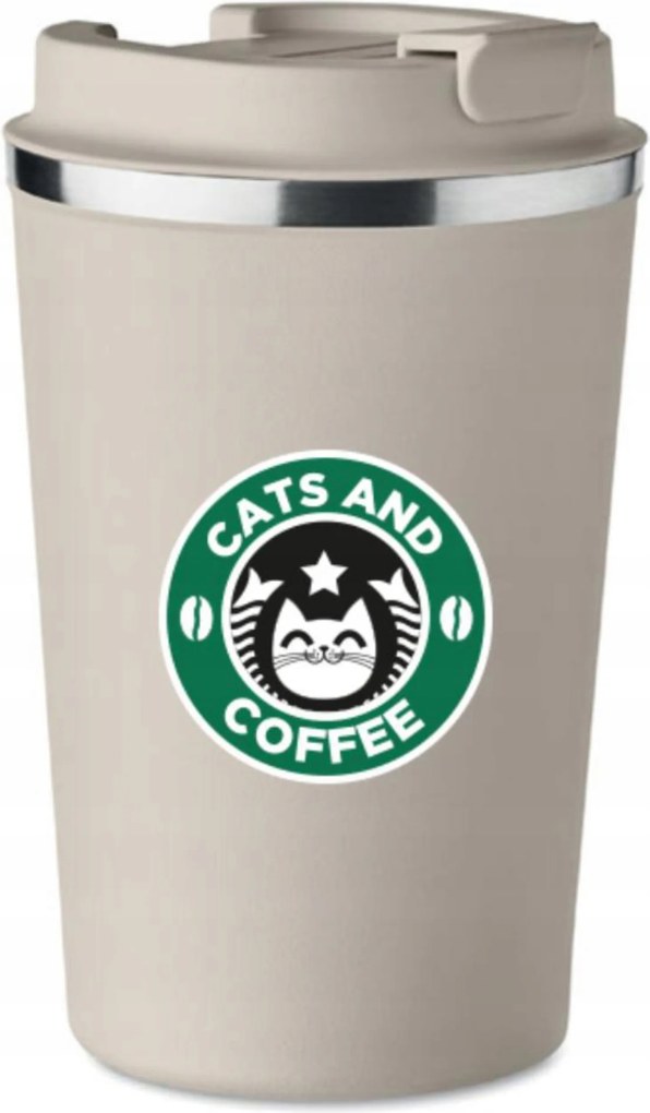 Prémium thermo bögre Cats Coffee Kávé Macskák 350 ml KT_079