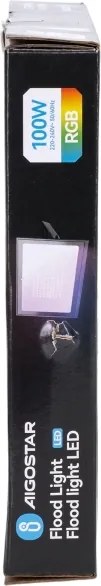 Aigostar - LED RGB Fényerőszabályozható reflektor LED/100W/230V IP65 + távirányító