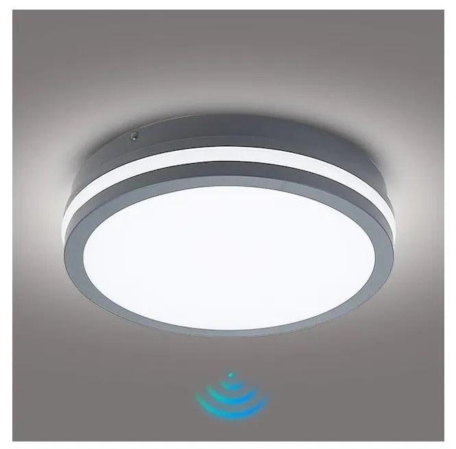Brilagi Brilagi BENE LED kültéri lámpa szenzorral, 24W, 230V, 26 cm, IP54 BG0922