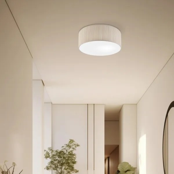 Mennyezeti lámpa SIRJA 1xE27/15W/230V, átmérő 35 cm, bézs