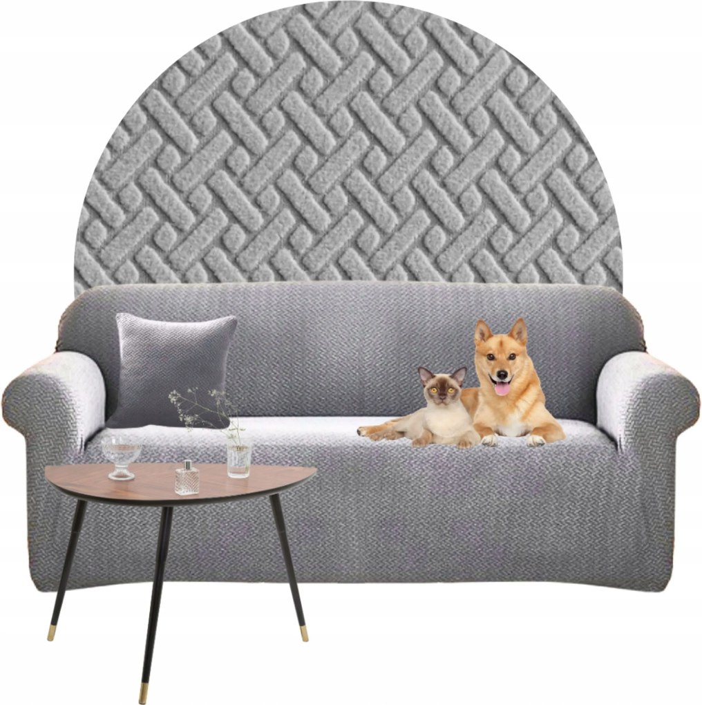 Kanapé Huzat Sarok Kanapé Jacquard Halszálka 235-300 Oeko Tex