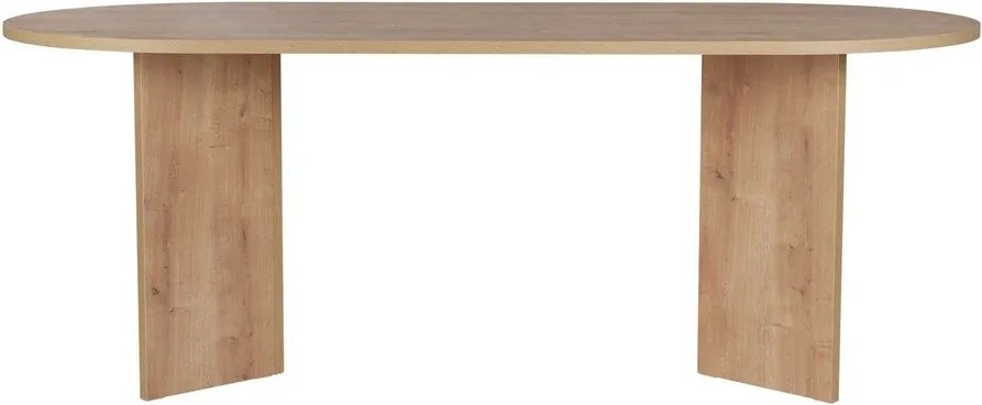 Étkezőasztal tölgyfa dekorral 90x200 cm Sabella – Kalune Design