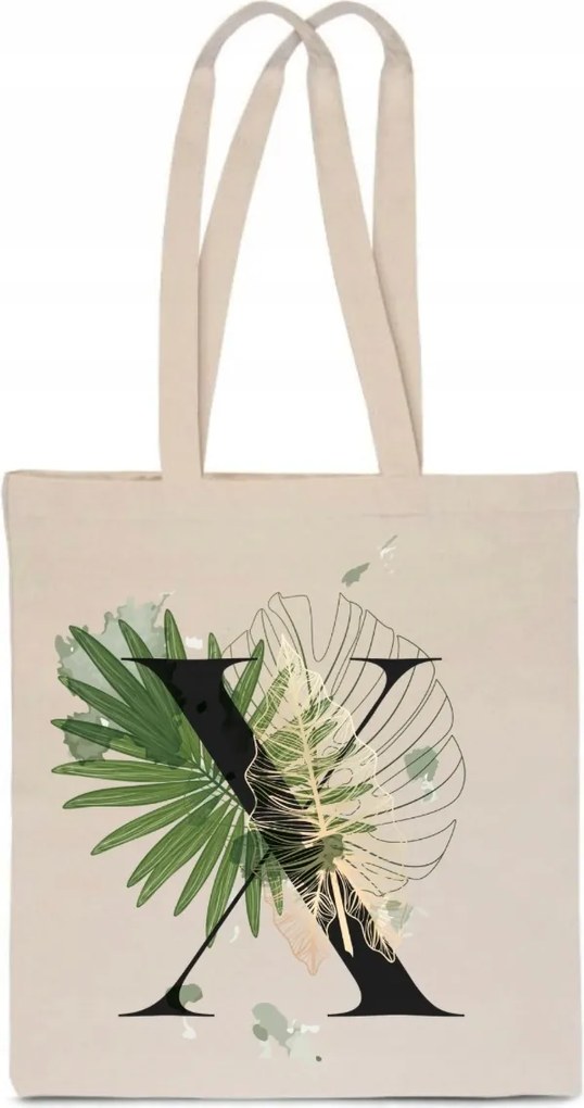 Öko pamut Táska ekrü X Betűvel Xavier Straight Edge TT_360_e