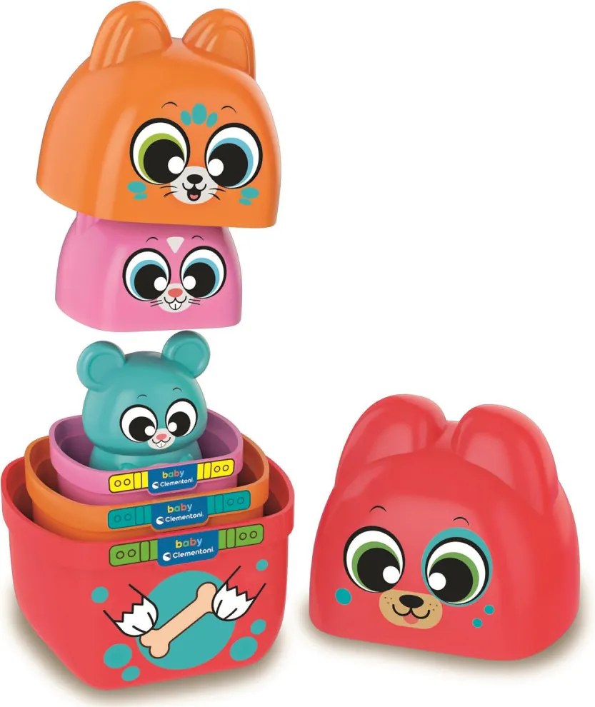 Színes Matrioska baba építőjáték szett Clementoni