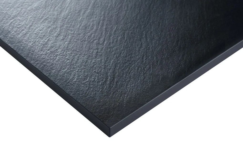 Erga Hyper, SMC zuhanytálca 120x80x2,6 cm + szifon, fekete matt, ERG-V06-SMC-8012S-BK