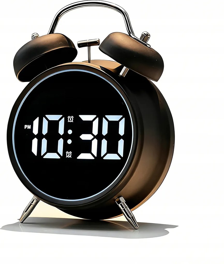 Retro Óra Ébresztőóra Klasszikus Ébresztőóra Üllővel Fém Hangos