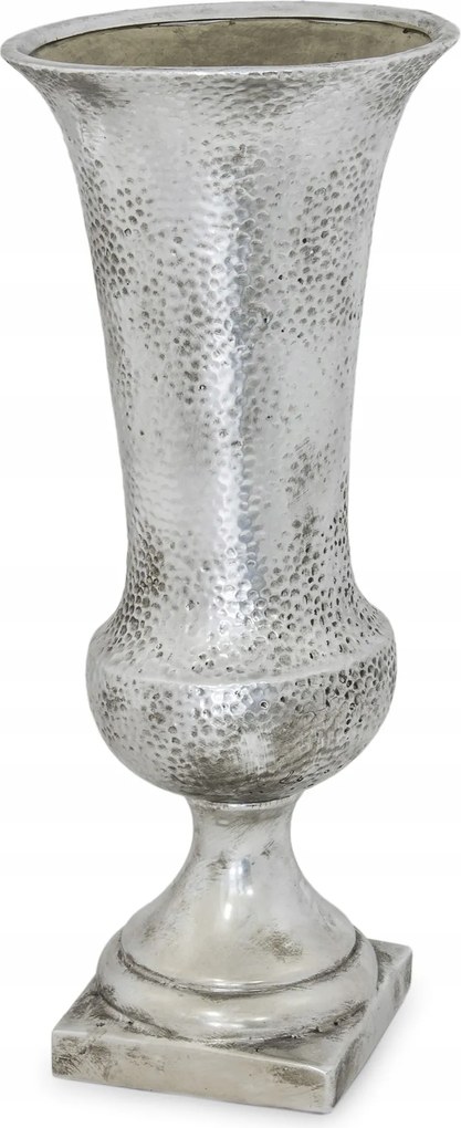 Ezüst kő váza virág dekoráció