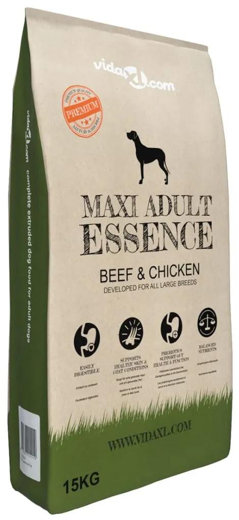 vidaXL „Maxi Adult Essence Beef &amp; Chicken” prémium kutyatáp 15 kg