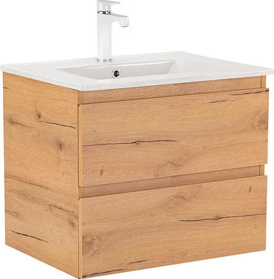Vario Forte 60 alsó szekrény mosdóval tölgy-tölgy