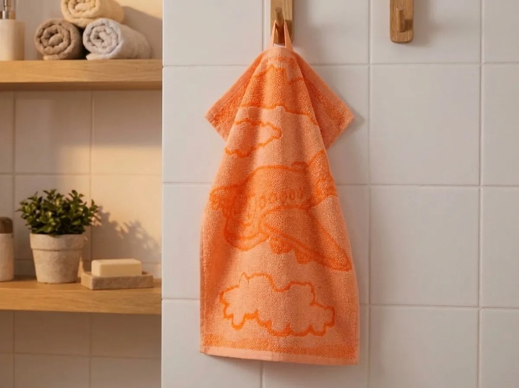 Gyerek törölköző BEBÉ repülő narancssárga 30x50 cm