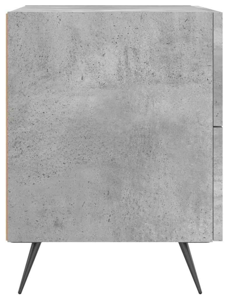 Betonszürke szerelt fa éjjeliszekrény 40 x 35 x 47,5 cm