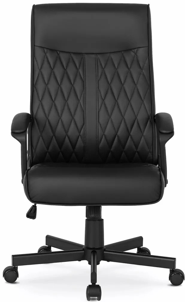 Fekete Eco-bőr Irodai Forgószék SERGIO