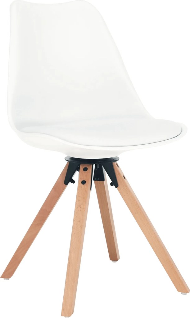 Stílusos forgószék, fehér, ETOSA