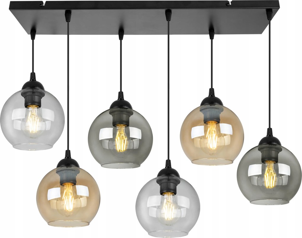 Mennyezeti Lámpa Lógó Csillár Üveg Gömbök Loft Díszléc Glamour Az Asztal Felett