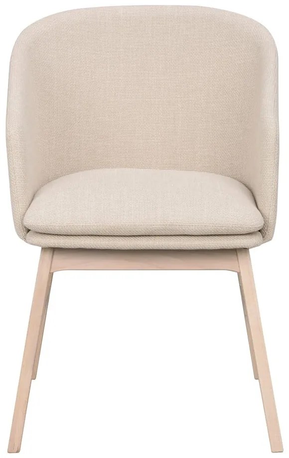 Bézs kárpitozott étkezőfotel szett 2 db-os Windham – Rowico
