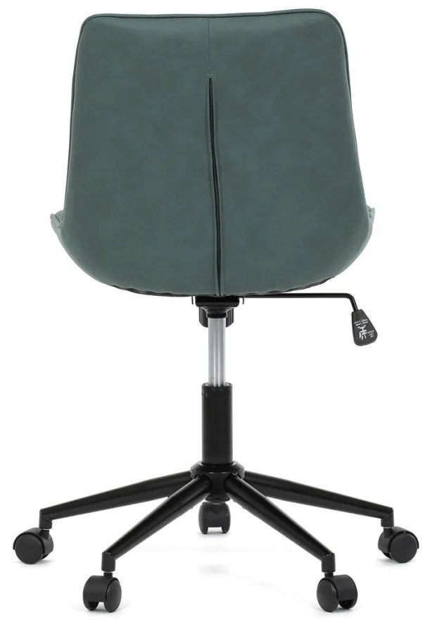 Scaun de birou pivotant verde elegant cu tapițerie din material textil. KA-V3120