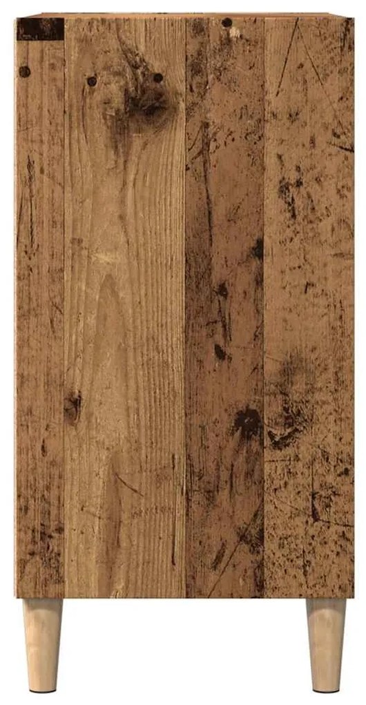 antik fa színű szerelt fa tálalószekrény 57 x 35 x 75 cm