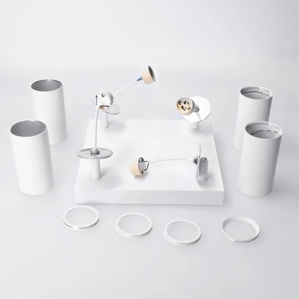 Brilagi - Spotlámpa SELE SQUARE 4xGU10/30W/230V fehér