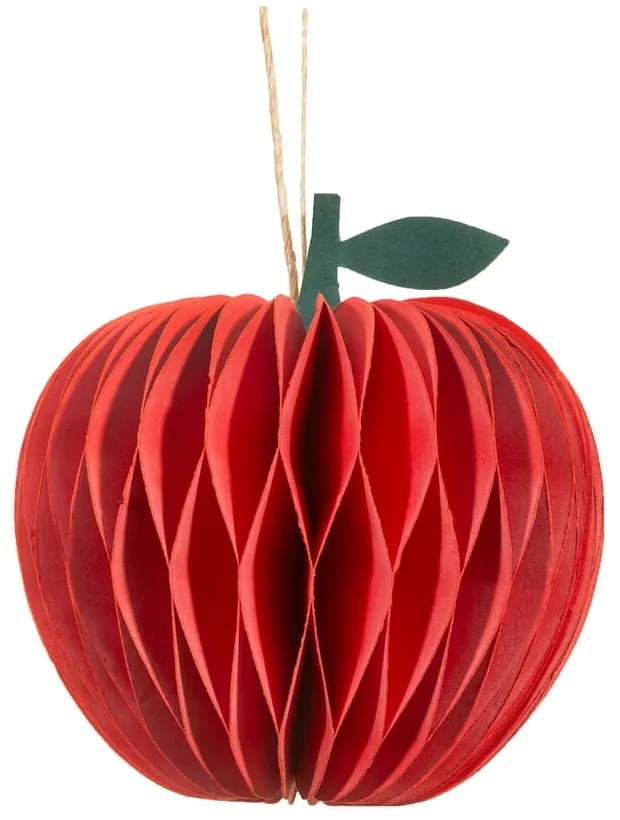 Papír kézzel készített karácsonyfadísz ø 8 cm Honeycomb Apple – Sass &amp; Belle