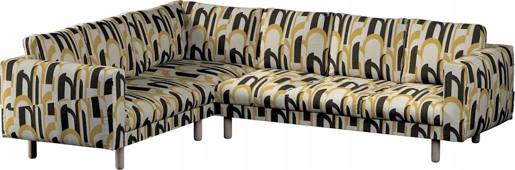 Norsborg 5 személyes sarokkanapé huzat Ikea narancssárga