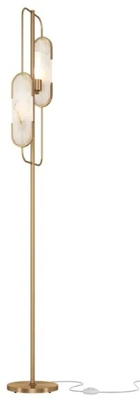 Maytoni MOD099FL-02G - Állólámpa MARMO 2xG9/40W/230V