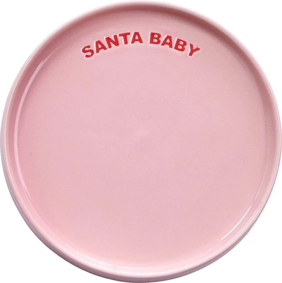 GOOD VIBES tányér Ø15cm ,SANTA BABY