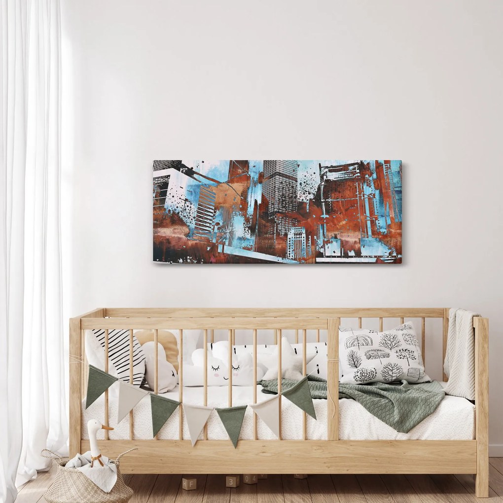 Kép - felhőkarcolók (120x50 cm)
