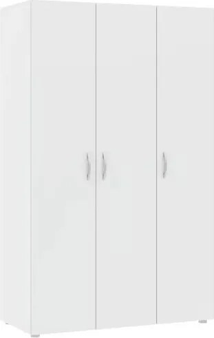 BASIC ruhásszekrény 110 cm, fehér, 3 ajtós – raktárról