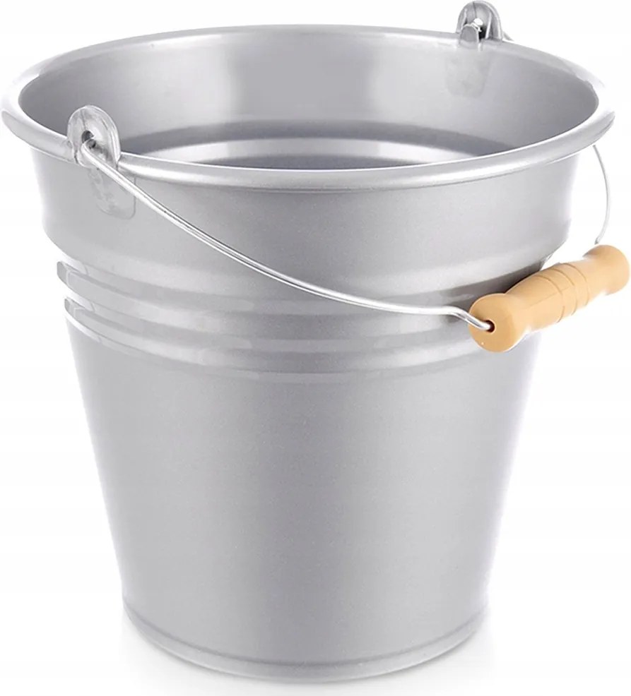 Műanyag Vödör Nagy Szürke Nyéllel Háztartási Víz 10L