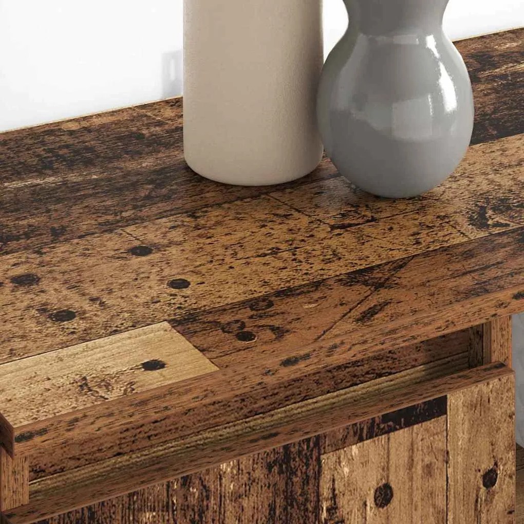 Oldalszekrények 2 pcs Öreg fa 60 x 35 x 70 cm Faanyag