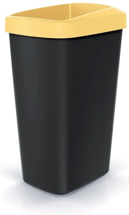 Szeméttároló készlet válogatott hulladékhoz, négyzet alakú, 4 x 45 l, színes