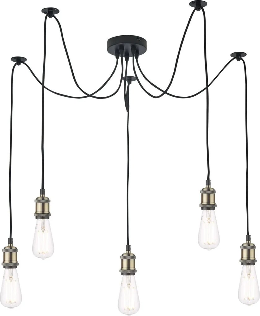 Dar Lighting WACO WAC0575 Függőlámpa 5x60W/E27
