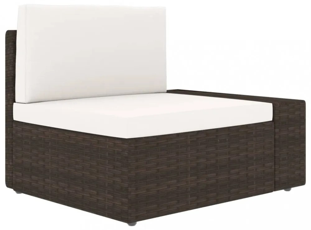 3 részes barna polyrattan kerti ülőgarnitúra