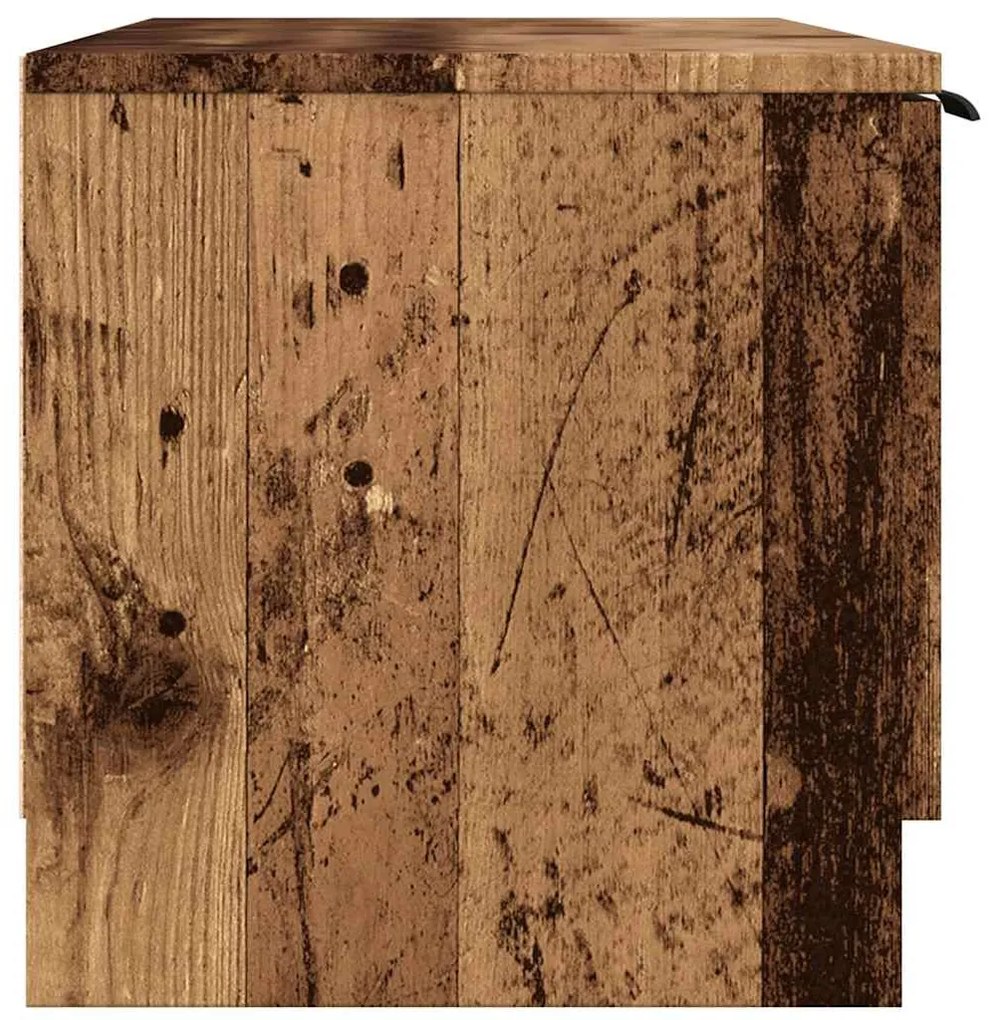 vidaXL TV szekrény Régi fa 102x35x36,5 cm Gépelt fa