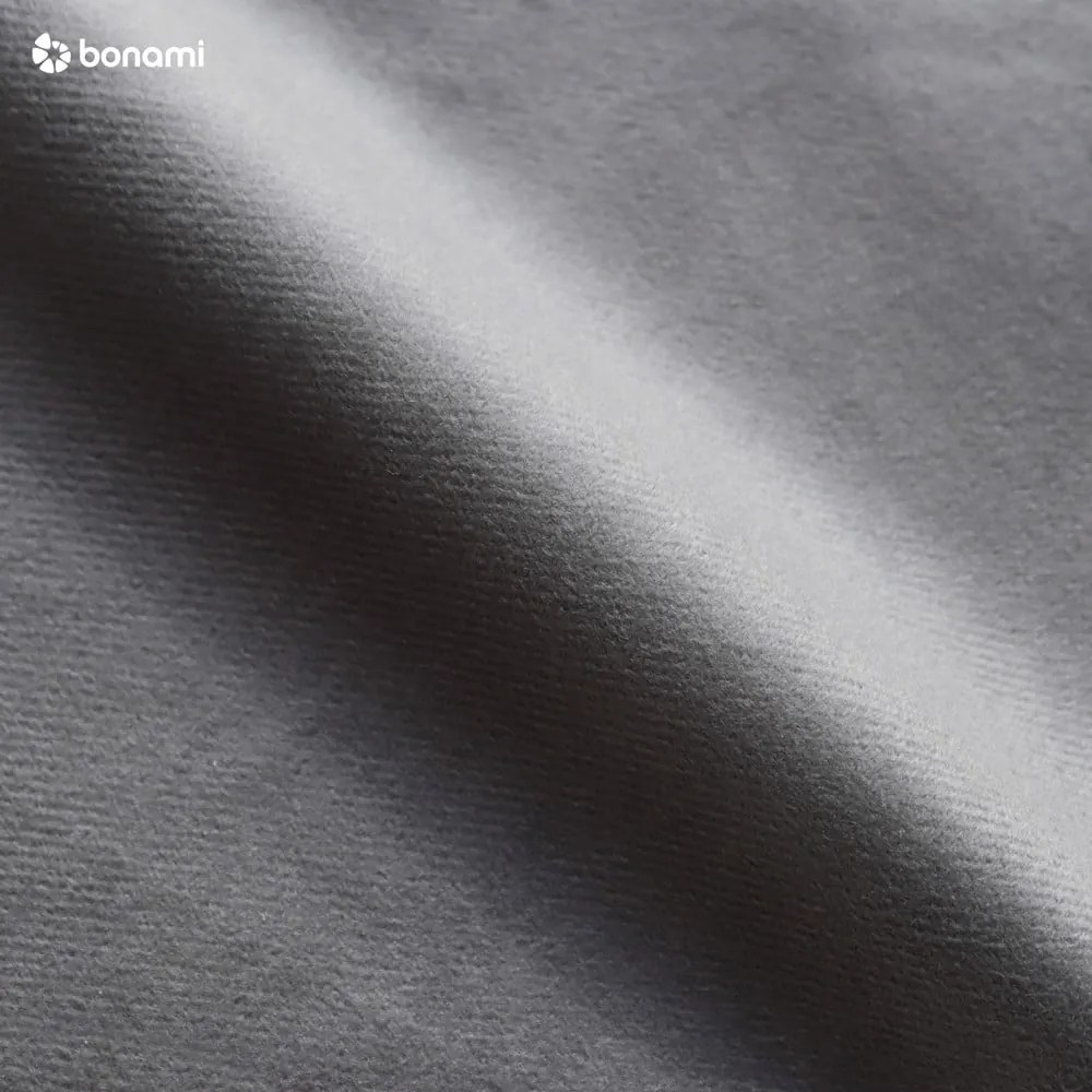Szürke kárpitozott franciaágy ágyráccsal 180x200 cm Noira Slim – Bonami Selection