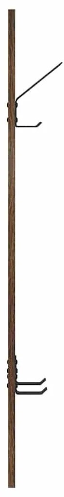 Fali Kabáthorog Füstölt tölgy 20 x 1.5 x 100 cm Faanyag